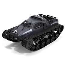 SG 1203 gull-wing RC tank car track close-up for grip on hard surfaces during drifting and stunt runs.