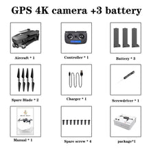 SG906 Pro drone labelled parts diagram for understanding each accessory before assembling and flying.