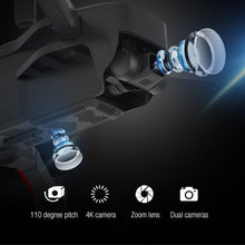 SG906 Pro drone mechanical gimbal camera lens for shake-free 4K aerial footage and steady landscape shots.