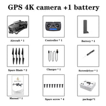 SG906 Pro GPS drone with battery and charger included for continuous filming sessions and easy recharging.