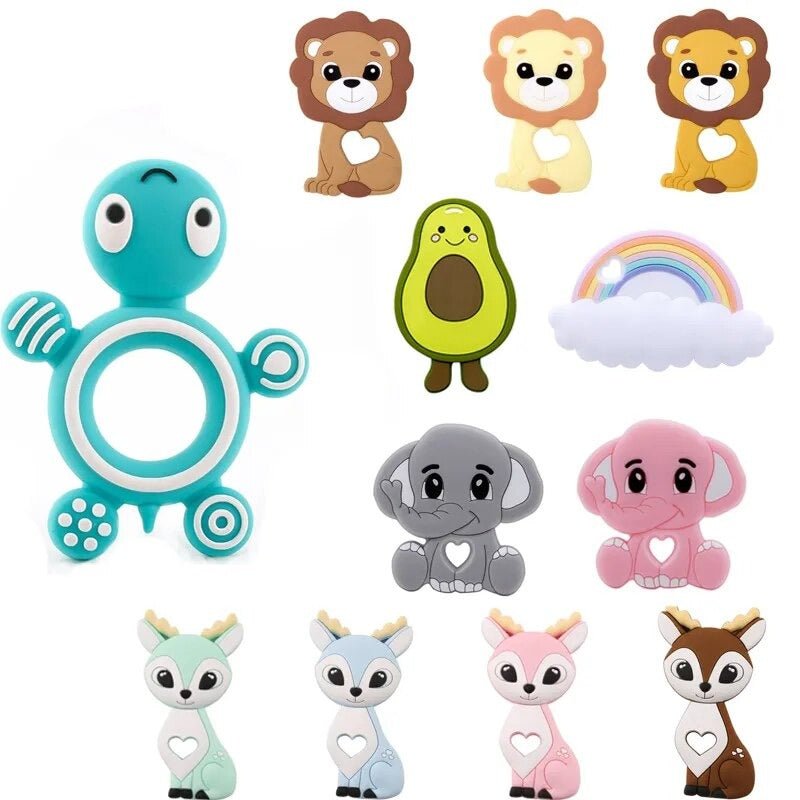 Silicone Baby Teether food grade design shown as the main product image for safe daily teething relief.