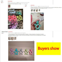 Silicone Baby Teether size and shape detail for easy little-hand grasping and gum relief.