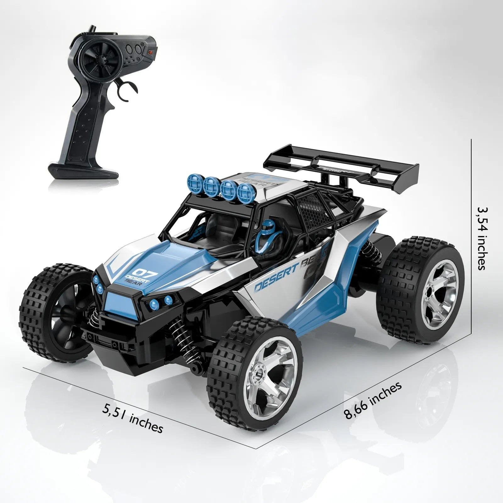 Sinovan RC off-road drift car with remote control for rough terrain runs, garden tracks, and stunt driving.