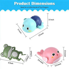 Product dimensions of small toys with measurements on a white background