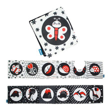 3D Soft Baby Cloth Book insect design high contrast sensory toy for stroller outings and travel quiet time.
