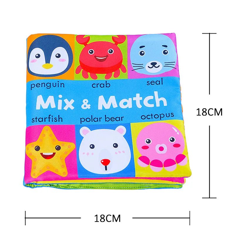 3D Soft Baby Cloth Book sensory design high contrast sensory toy for shared parent-and-baby storytime.