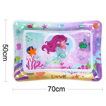 Soft Inflatable Mermaid Water Mat designed for growth and play during tummy time and toddler activities.