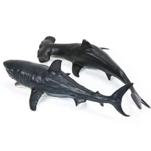 Large Soft Rubber Sea Life Figure shark models for tactile ocean-themed play sessions.