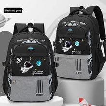 Pair of waterproof space design primary school backpacks for kids heading to lessons, clubs, and after-school care.