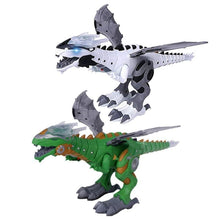 Walking Spray Dinosaur Robot mechanical toy in two colour options for kids collecting, gifting, and pretend play.