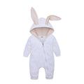 Spring Autumn Newborn Baby Clothes white bunny ear onesie for newborn gifting, baby showers, and soft everyday dressing.