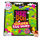 Packaging of Nee Doh Golden Egg Hunt with colorful design and text.
