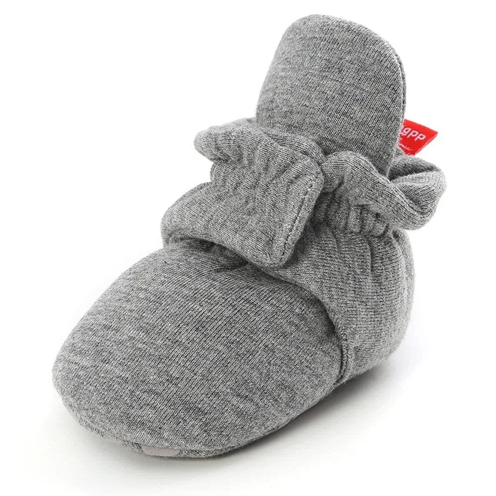Star Newborn Socks Shoes neutral pair sole detail for steady footing during early standing and cruising.