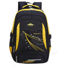 Black and yellow backpack with visible branding