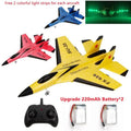 SU-35 RC Plane with LED 2.4G Remote Control Glider shown with remote and batteries for outdoor flying fun and kids gifting.
