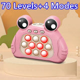 Pink toy phone with large eyes 