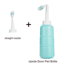 Teal Peri Bottle for postpartum and perineal recovery cleansing with straight nozzle for gentle daily hygiene.