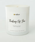 Thinking Of You Candle white jar scented candle for sympathy gifting, comfort, and thoughtful care packages.