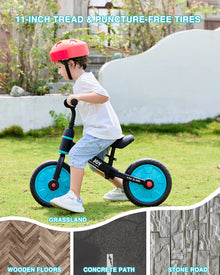 UBRAVOO JL 101 Fit n Joy Kids Training Bike balance and training bike for toddler riding practice, outdoor play, and early learning to ride.