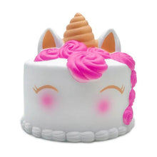 Unicorn squishy toy with pink mane for imaginative play, sleepover gifts, and stress relief.