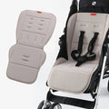 Universal Breathable Stroller Mattress and seat cushion with straps for comfortable pram rides and daily baby outings.