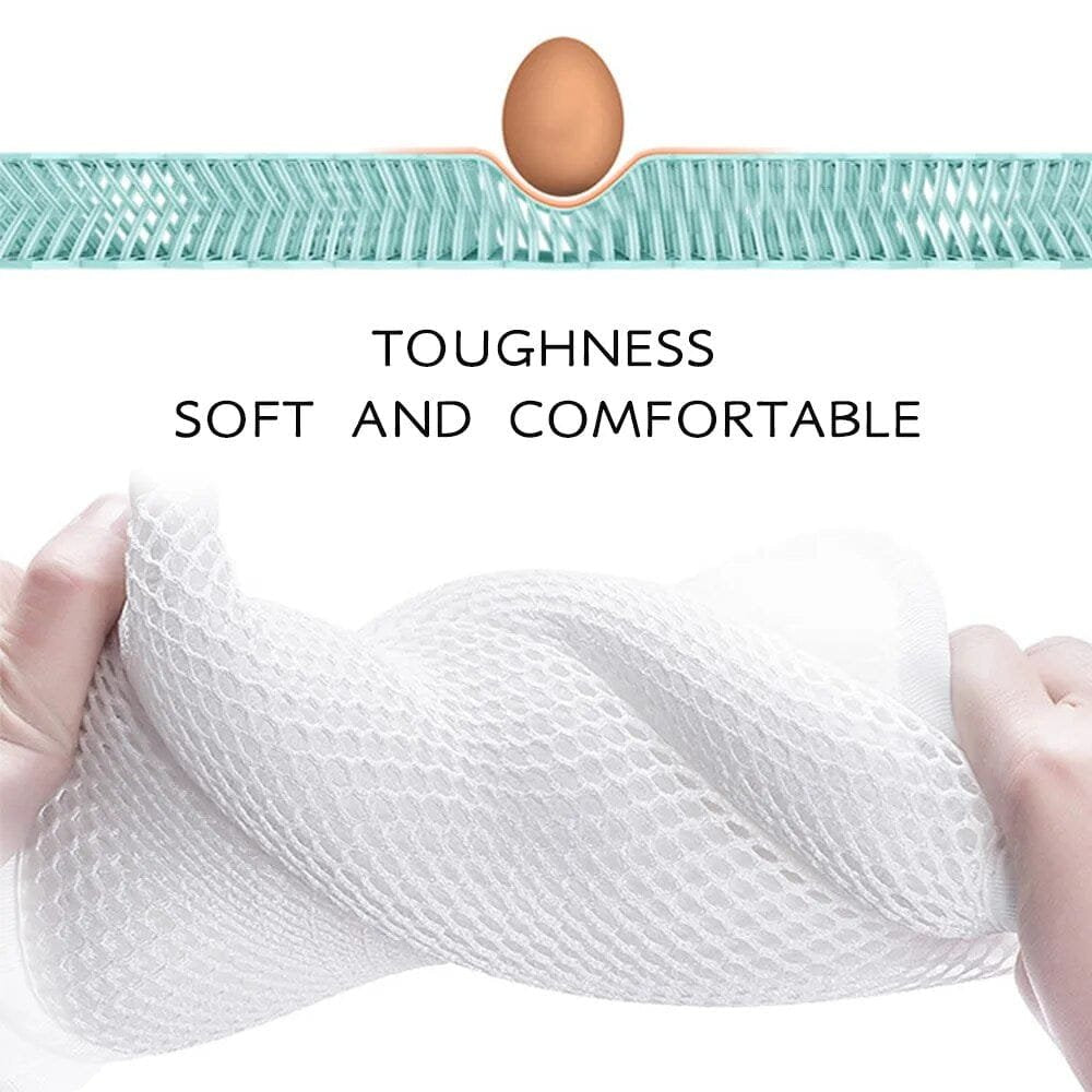 Universal Breathable Stroller Mattress mesh fabric detail showing airflow and softness for cool, comfortable baby seating.