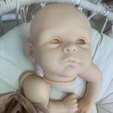 Unpainted 19 inch reborn doll head and body parts for DIY painting, rooting and doll making.