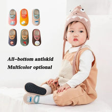 Warm baby crib shoe socks with soft lining for keeping little feet cosy indoors during winter months.