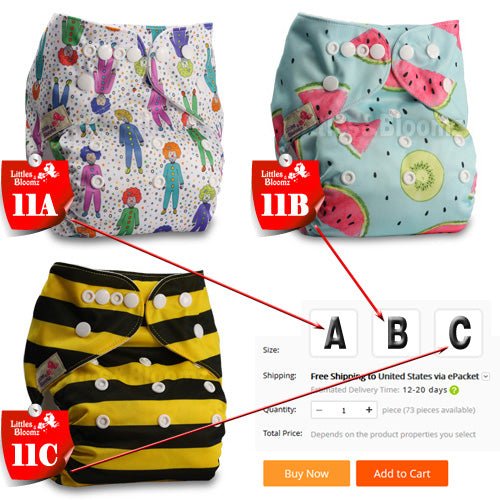 Waterproof outer washable reusable cloth pocket diaper shown for washable nappy changes and sustainable baby care routines.