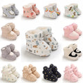 Winter snow baby boots with warm fluff lining and colloidal sole, photo 1 for cold-weather stroller walks.