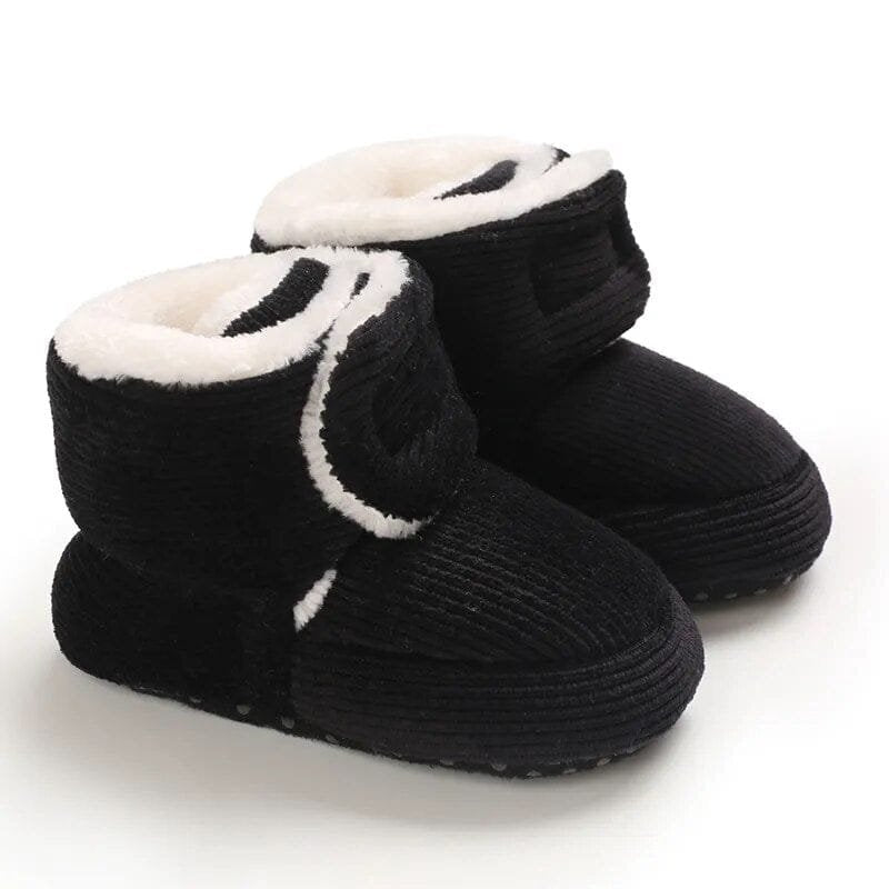 Winter snow baby boots with warm fluff lining and colloidal sole, photo 139 for checking sizing before purchase.
