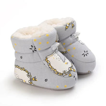 Winter snow baby boots with warm fluff lining and colloidal sole, photo 41 for cold-weather stroller walks.