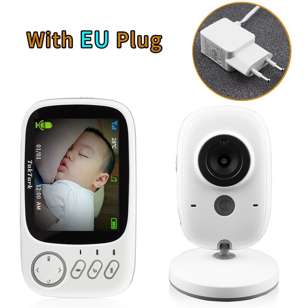 Long range signal diagram for the wireless baby monitor, showing coverage across the home while baby sleeps.