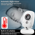 Wireless video baby monitor with colour screen and camera, a nursery security set for watching infants during naps.
