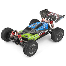 WLTOYS 144001 RC crawler drift car model shown with brand detailing for collectors and racers.