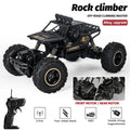 ZWN 1:16 4WD RC truck with LED lights and remote, a rock climbing off-road toy car for kids outdoor adventures.
