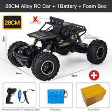 Angled view of the ZWN LED headlight RC truck with battery and foam box, a toy car built for evening play.