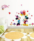 3D Mickey & Minnie Cartoon Wall Stickers
