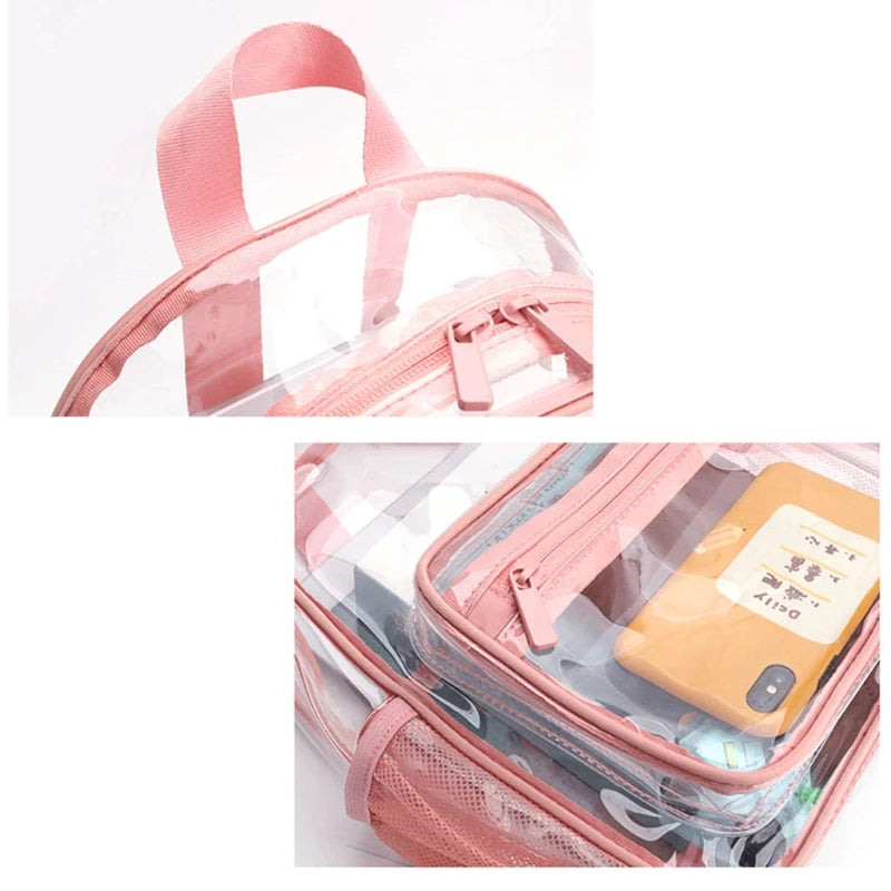 Women's Large Clear PVC Backpack