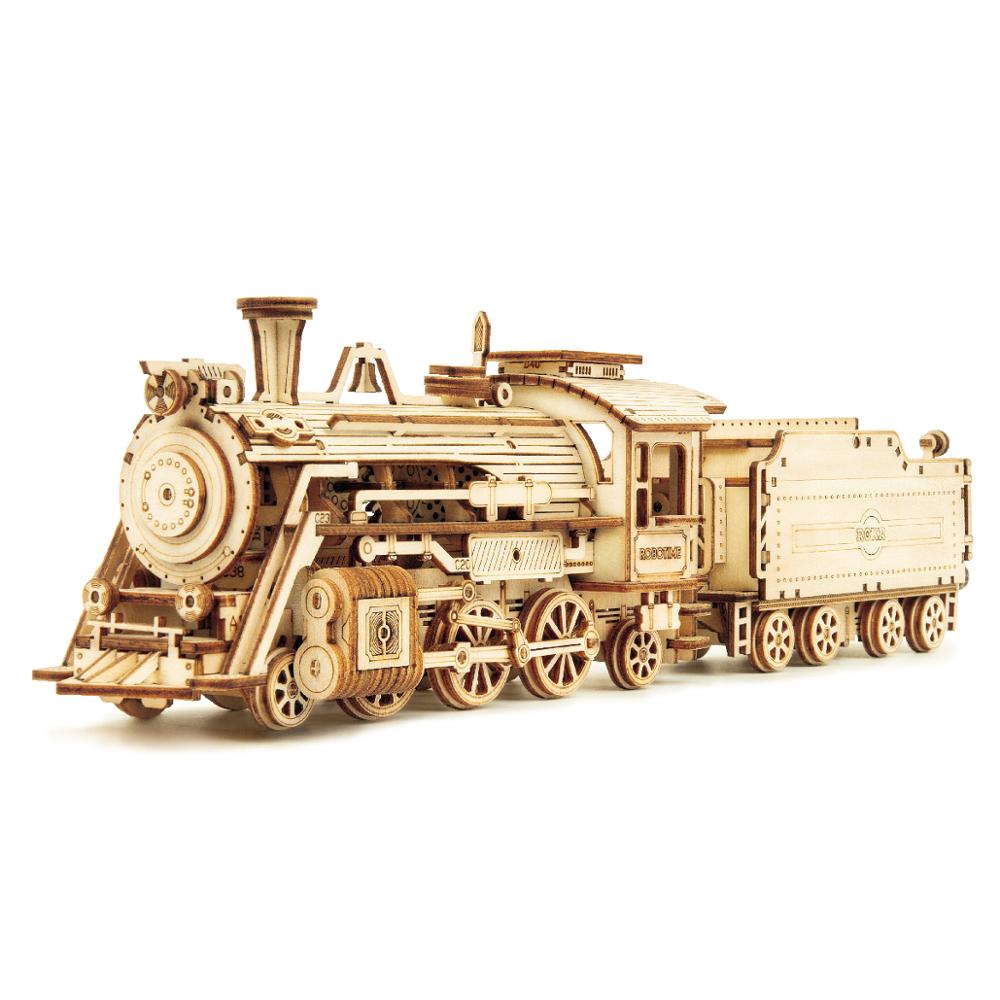 6 Kinds DIY Laser Cutting Mechanical Model Wooden Building Kits