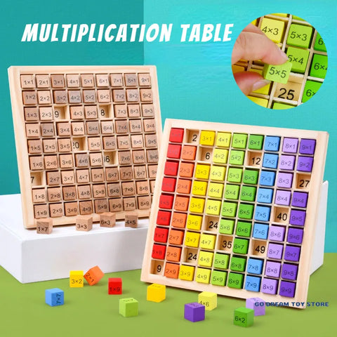 Montessori Wooden Multiplication Table