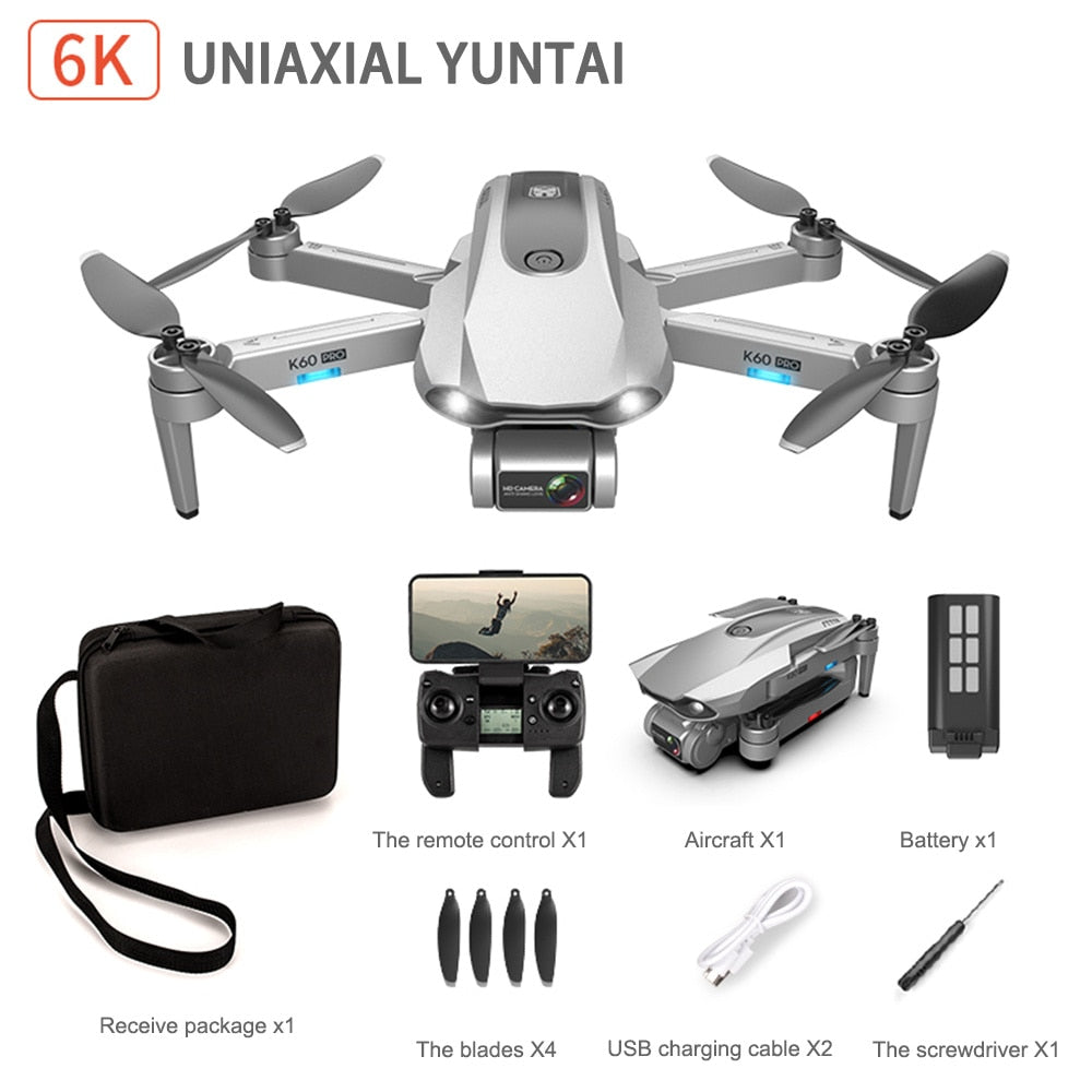 K60 Pro GPS Drone with Professional 6K Dual Camera 