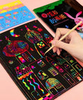 Magic Rainbow Scratch Art Card Set