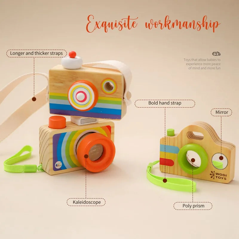 Wooden Camera Pendant Montessori Toy