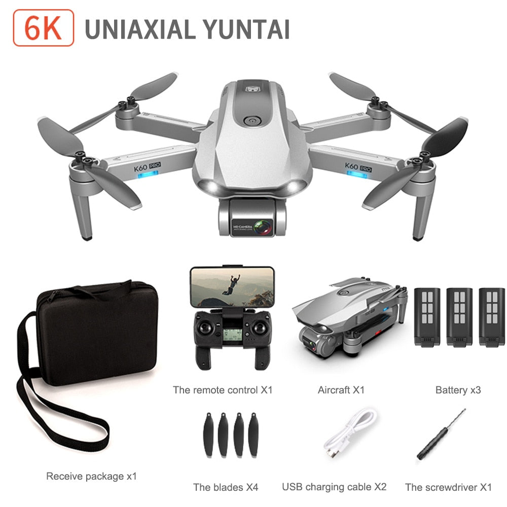 K60 Pro GPS Drone with Professional 6K Dual Camera 