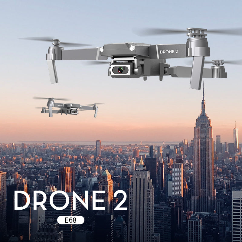 طائرة بدون طيار صغيرة جديدة E68، كاميرا HD 4K 1080P، وضع تثبيت الارتفاع WIFI FPV، طائرة بدون طيار رباعية المراوح قابلة للطي RC 