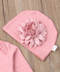 0-18M Floral Jumpsuit & Hat