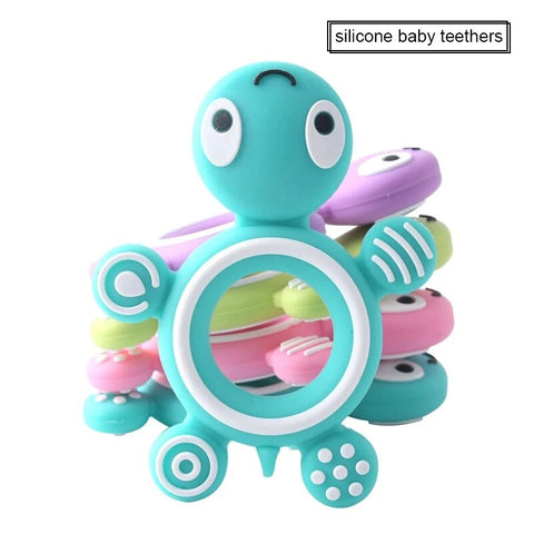 1PC Turtle Silicone Teether 