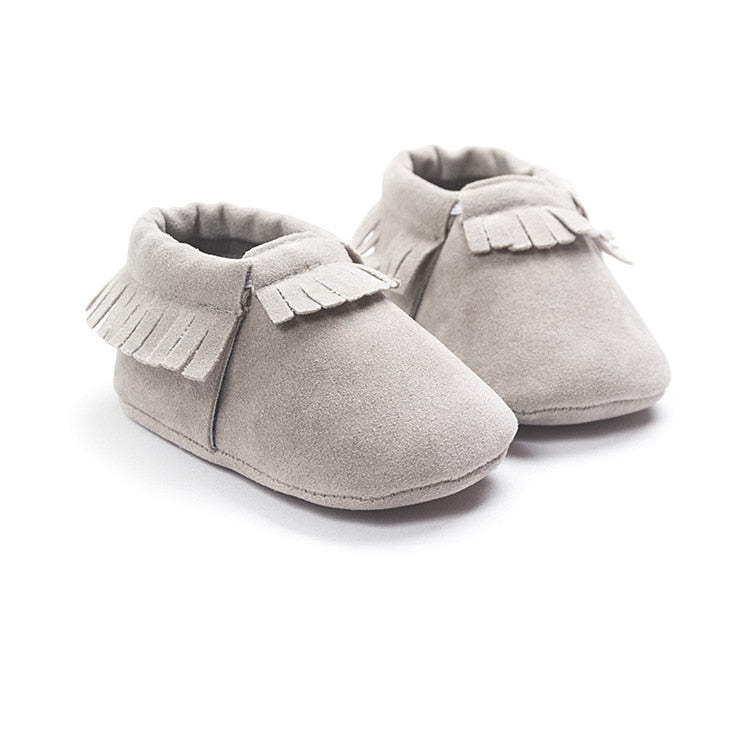 PU Suede Leather Newborn Baby Moccasins Shoes