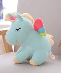lovely unicorn Green plush toy 